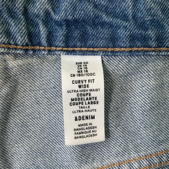 Straight Jeans size 18/ eur 50 H&M 100% cotton - Picture 3 of 5